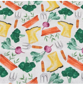 Coupon Tissu Aspect Lin – Potager