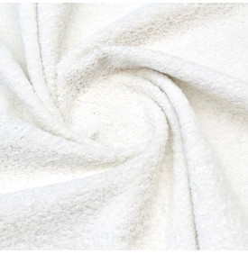 Coupon Bouclette Peluche Blanc