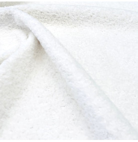 Coupon Bouclette Peluche Blanc