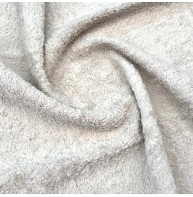 Coupon Bouclette Peluche Taupe