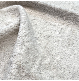 Coupon Bouclette Peluche Taupe