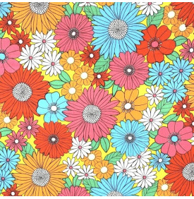 Coton Enduit / Seventies – Différents Formats & Coloris -