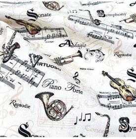 Coupon Coton Enduit « Virtuoso » Crème