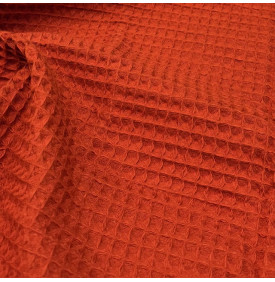 Éponge nid d’abeille rouille en coton gaufré, absorbante et facile à coudre