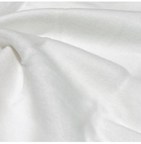 Coupon Molleton Coton - Dourève Blanc - Anti Chaleur