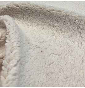 Tissu Sherpa : Écru – Doux & Chaleureux