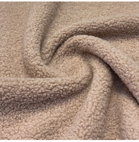 Tissus Bouclette Teddy : Ourson - Doux & Chaleureux