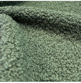 Tissu Bouclette Teddy : Fougère - Doux & Chaleureux