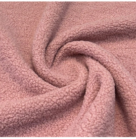 Tissus Bouclette Teddy : Pétale - Doux & Chaleureux