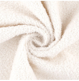 Tissus Bouclette Teddy : Écru - Doux & Chaleureux