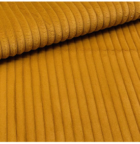Tissu Velours Côtelé / Larges Côtes 10 mm – Ocre