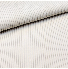 Tissus Velours Côtelé - Huggy 5mm : Écru