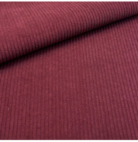 Tissus Velours Côtelé - Huggy 5mm : Prune