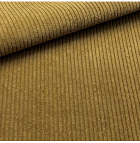 Tissu Velours Côtelé / Moyennes Côtes - Tabac | Coupon