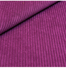 Velours côtelé Huggy 5 mm – Aubergine, toucher doux et belle tenue
