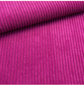 Tissu Velours Côtelé Larges Côtes – Rose Hibiscus | Coupon