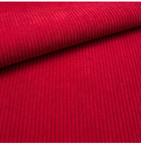 Tissu Velours Côtelé / Moyennes Côtes – Rouge Tomate | Coupon