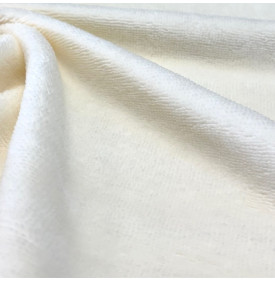 Tissu éponge bambou velours écru très doux et absorbant