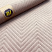 Velours matelassé chevron rose poudré – 280 g/m² – Laize 140 cm