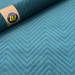 Velours matelassé motif chevron marine – relief moderne et toucher ultra doux pour créations couture et déco.