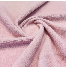Tissu Éponge Douce / Bambou Velours - Rose Pétale | Coupon
