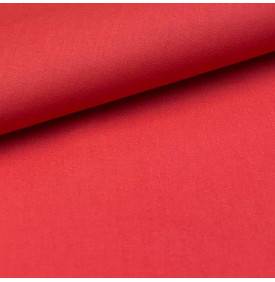 Coton Enduit Uni / Rouge Santal