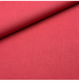 Tissu Coton Enduit Uni / Rouge Santal