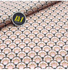 Coton Enduit / Gaudi Rose