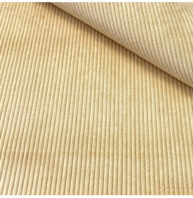Tissu Velours Côtelé 4 mm Uni - Miel | 12.90 €/M