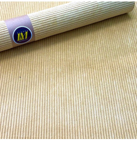 Tissu Velours Côtelé Uni / Cotes 4 mm - Miel | 12.90 €/M