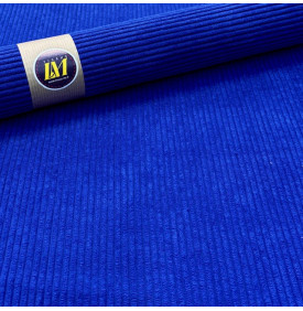 Tissu Velours Côtelé / Moyennes Côtes – Bleu Roy | Coupon