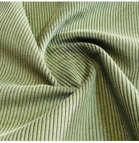 Velours côtelé côtes 4 mm Vert – naturel, élégant et idéal pour couture & décoration