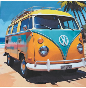 Motif placé en 100% coton, avec impression digitale haute définition, format 45 x 45 cm