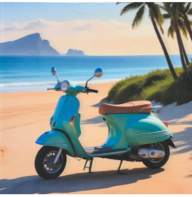 Motif placé en 100% coton, avec impression digitale haute définition, format 45 x 45 cm