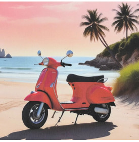 Motif placé en 100% coton, avec impression digitale haute définition, format 45 x 45 cm