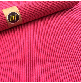 Velours côtelé Huggy 5 mm – Rose Fuchsia, toucher doux et belle tenue