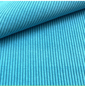 Tissu Velours Côtelé / Turquoise - Côtes 5 mm | 13,90 €/M