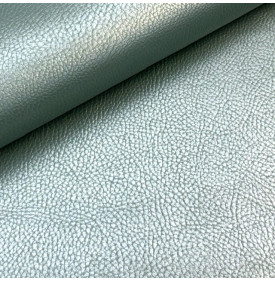 Coupon Simili Cuir / Grainé Irisé - Vert Sauge