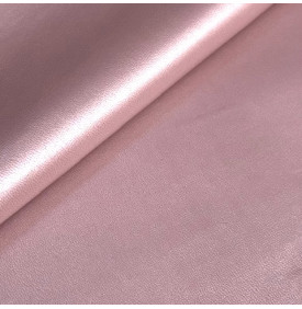 Simili cuir lisse irisé rose métal, tissu chic et élégant à l’effet luxe