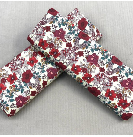 Tissu Coton Imprimé / Fleurs Madison Rouge | Coupon