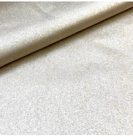 Coton enduit effet métallisé doré, tissu imperméable léger et souple