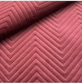 Velours Matelassé Chevron / Brique