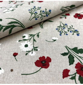 tissu palace fleurs champêtres, délicat et coloré
