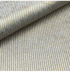 Tissu Velours Côtelé Métallisé / Moyennes Cotes 5 mm - Doré
