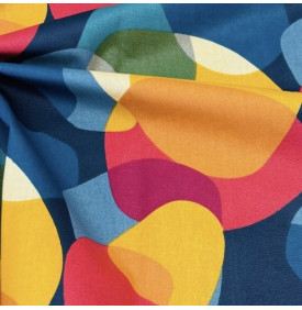 Tissu Coton Imprimé / Graphique Sixties - Multicolore | Coupon