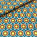Tissu Coton Imprimé / Fleurs Joli Joli - Turquoise | Coupon