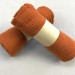 Coupon Tissu Gaze de Coton Uni / Terracotta