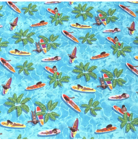 Tissu Coton Imprimé / Surf...