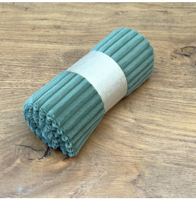 Tissu Velours Côtelé / Larges Côtes 10 mm - Kaki / 50x70 cm