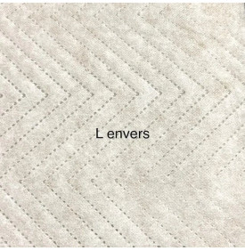 Tissu Velours Chevron Matelassé / Vert